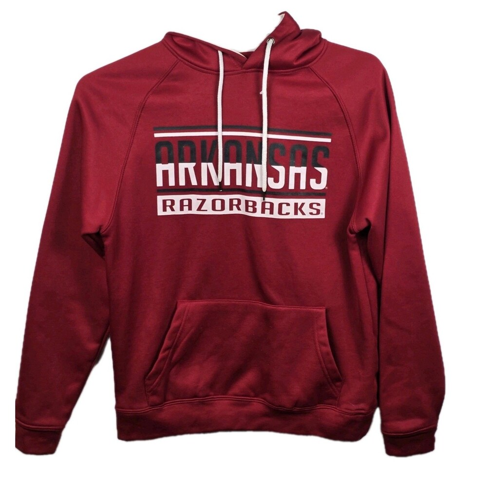 Men's‎ Colosseum Size Small Red Arkansas Razorbacks Pullover Hoodie